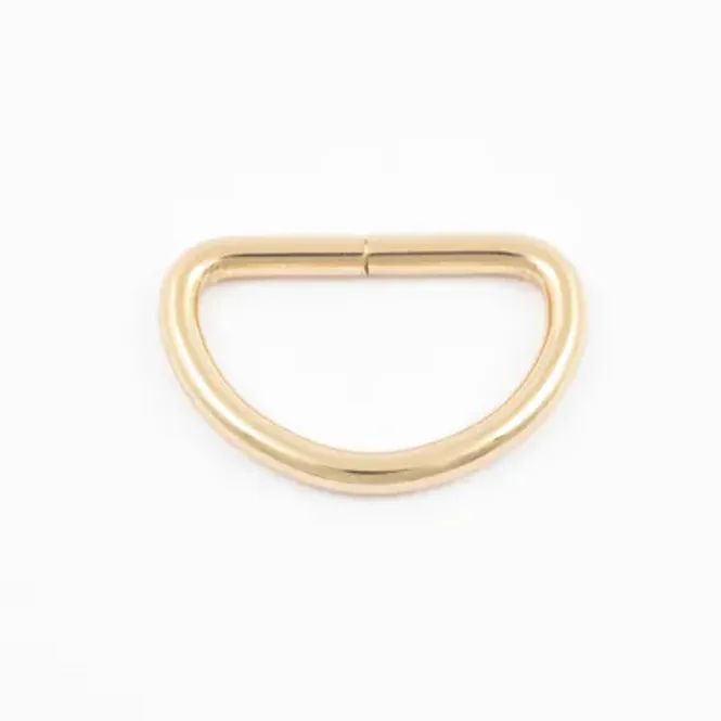 Hovedbilde D-ring 32mm gull (2pk)